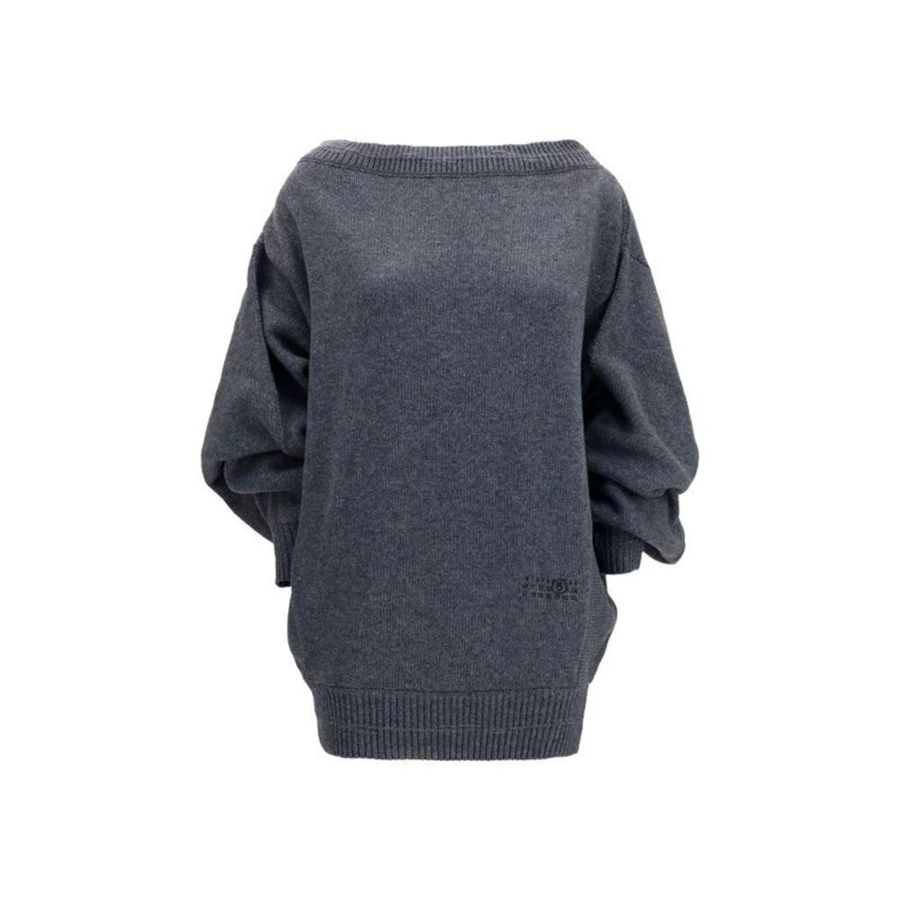 MM6 Gray Wool Oves Aries Casual Women's Dress